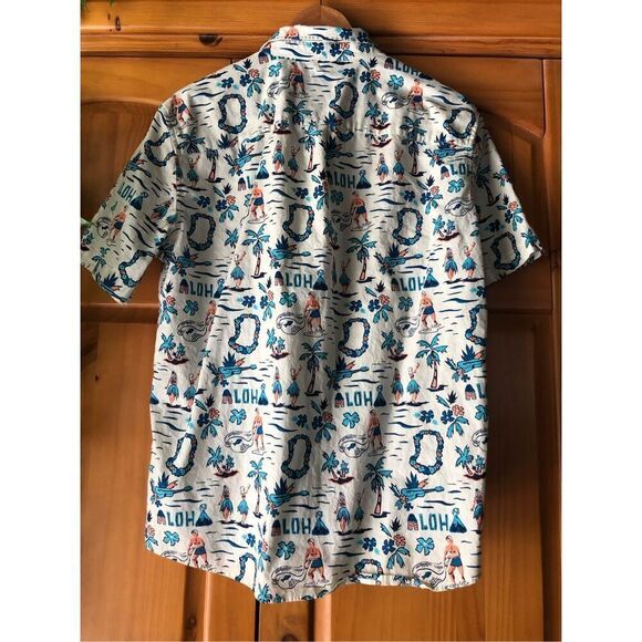 American Eagle Outfitter Aloha Hawaii Button Down Shirt SZ M - Picture 5 of 9